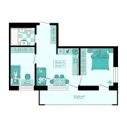3-���������, ����� ������������ 28� ���. 8. ��������, ����������, 51,5���.��., 2/4 ���� ����