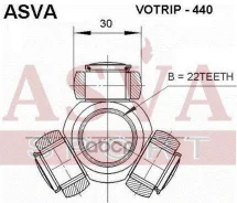 ������� 22x30 Volvo 440 3410419 8250472 MR911159 ASVA ���. Votrip-440 VOTRIP440 ����