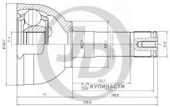   TO Land Cruiser (J80) 90-94 JCT0050 JUST Drive JCT0050 Justdrive JCT0050 