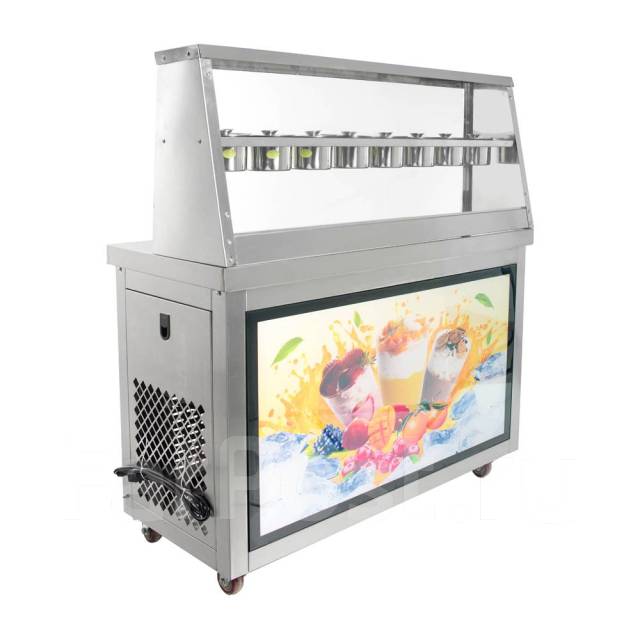 Фризер для ролл мороженого KCB-2Y Foodatlas (контейнеры, световой короб ...
