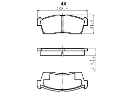 ������� ��������� �������� JBP-0420 ��� Suzuki Mazda �������� ������������� JUST Drive ������ 55810-72J10 55810-72J00 1A02-33-23ZC D-9027 D-9041 PF-95...