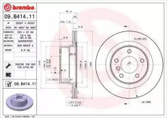 ���� ��������� ������ bmw 1 convertible (e88) 12 / 07-12 / 13 / bmw 1 coupe (e82) 10 / 06-10 / 13 / bmw 5 (e Brembo 09B41411 09B41411 ����