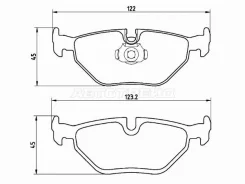 ������� ��������� Brembo P 06 023, ������ P06023 ����