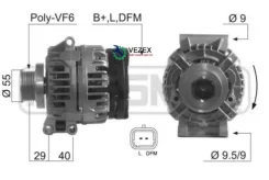 ��������� 14V 98A Renault Logan 04-15/Clio II/Laguna/Megane/Scenic ERA 210397 210397 ����