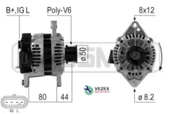 ��������� 14V 85A Chevrolet Nubira 1.4/1.8 05- / Daewoo Lacetti 1.6 04- / Nubira 1.6 03- / Suzuki Swift 1.6 05- ERA 210643 210643 ����