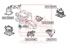 ������� ��������� Honda Accord -08 ����. ASVA 0312Clrhmt 0312CLRHMT ����