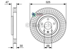���� ����. ����. ����. [325x30] 5 ���. FORD Explorer 3.5 294 AT 2010 - Bosch 0986479W52 0986479W52 ����