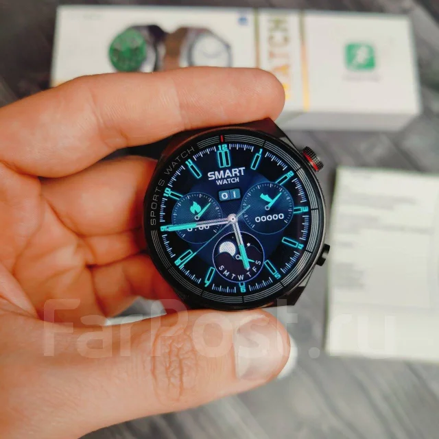 Уценка! Часы DT3 MAX Круглые (Black), DT No.1, GPS, NFC, IP68, Android ...
