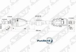 ������ � ����� Hyundai Solaris 10-20 / Kia Ceed 12-18 (�������/ ������) SAT HY-5-13, ������ �������� HY513 ����