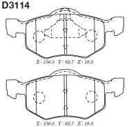 ����� ������� D3114H ������� ��������� �������� �������� FORD Maverick 03- D3114 MK Kashiyama D3114 D3114 D3114 ����