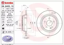���� ��������� ������ mercedes-benz (fjda) viano 01 / 10-03 / 16 / mercedes-benz (fjda) vito (v639) 01 / 1 Brembo 08840510 08840510 ����