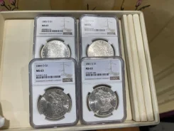 ��� 1 ������ ������� 1880-1885� MS63. ������� ���� NGC ����