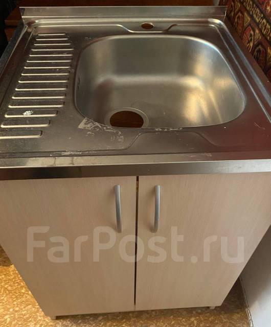 Тумба с раковиной, светлое дерево, бежевый, 60,0 см, 85,0 см, 60,0 см ...