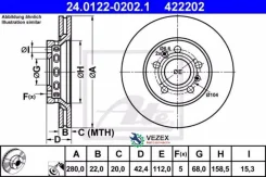���� ��������� VAG A8/Phaeton -10 ����.280��. 5 ���. ATE 24012202021 24012202021 ����