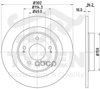 ���� ��������� � ���������, ������ Mitsubishi ASX 10, Outlander III 12, Eclipse Cross 17 Tyren ���. TYR1112821 TYR1112821 ����