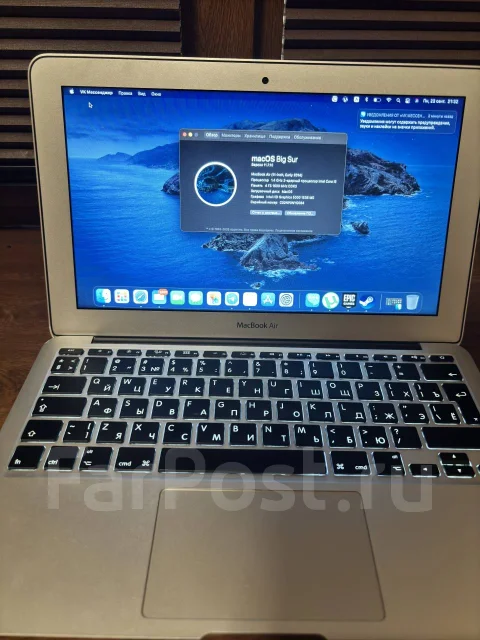 Apple MacBook Air 11 2013 Mid. 11", 1,4����, ��� 4 ��, ���� 251���, WiFi: 1, Bluetooth: 1, ����������� �� 2��. ����