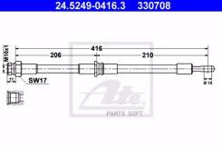   . [416mm] Mitsubishi Carisma 95-06/Space Star 98-04, Volvo S40 I 95-03/V40 95-04 24524904163 