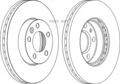 ���� ����. ���. [308x29,3 ] 5 ���. VW Touareg 03-10/Multivan V/VI 03-/T V/VI 03- DDF1253C1 ����
