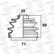 ������� ������� BD0601 ��� Nissan Mazda �������� ������������� Avantech ����� GT43-22-530 39241-16R29 39241-16R25 GD33-22-530 FB-2023 ������ 71-20-89...