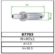 ������ ��������� ���������� �������� M7x1 d=1 H=30.5 Frenkit 87703 87703 ����