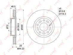 ���� ��������� ������������� (300x25) | ����� | LYNXauto BN1069 BN1069 ����