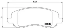������� ��������� �������� dodge caliber jeep compass Brembo P18001 Chrysler: 5191217AA 68020494AB 68020494AA. Dodge: 5191244AA. Mitsubishi: 4605A684...