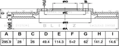���� ��������� �������� ������������� Lexus RX300 1998-2003 [178Blitzbs0535] BS0535 ����