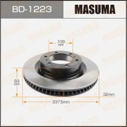 ���� ��������� Masuma, front Toyota Prado / GRJ15#, TRJ150 BD-1223 43512-60190 ����