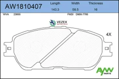 ������� ��������� �������� Toyota Caldina(ST246W) 2.0 4WD 02-07/Estima 03-06/Windom 3.0 01-06 Aywiparts AW1810407 AW1810407 ����