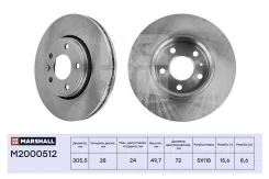���� ��������� OPEL Vivaro: A 01-/ Renault Trafic: II 01- Marshall M2000512 M2000512 ����