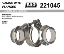 ����� V-Band 45��/1.75 �������� (� �������� SS304) 221045 221045 ����