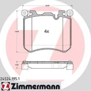������� �������� ! �����. 135x114x19 BMW X6/X5 09-14 OTTO Zimmermann 245241951 245241951 ����