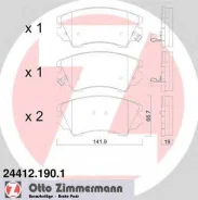 ������� �������� �����. 142x67x19 Opel Insignia 2.0CDTi/2.0Turbo 08 OTTO Zimmermann 244121901 244121901 ����