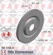 ���� ��������� ! ����. 330x22/36-5x112 Audi A4/Allroad/Avant/A5 (F53/F5P) OTTO Zimmermann 100335820 100335820 ����