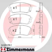������� �������� ! �����. 138x61x16 Hyundai Tucson/ix35 2.0/2.4/2.0CRDi 10 OTTO Zimmermann 245011701 245011701 ����