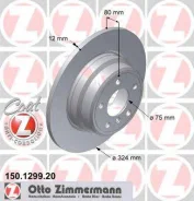 ���� ��������� ! ����. 324x12/80-5x120 BMW X5 3.0/4.4/3.0D 00 OTTO Zimmermann 150129920 150129920 ����