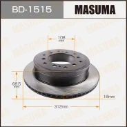 ���� ����. ����. Toyota Land Cruiser Prado 2.7-4.0 10-/ FJ Cruiser 4.0 11-/ Lexus GX 460 09- Masuma BD1515 BD1515 ����