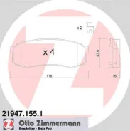 ������� ��������, ���� 116x44x16 OTTO Zimmermann 219471551 219471551 ����