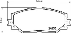 ������� ��������� �������� Toyota: Auris/RAV 4 III, 1.4/1.6/2.0/2.0 4WD/2.2 D/2.2 D 4WD, 06-20 Textar 2433601 2433601 ����