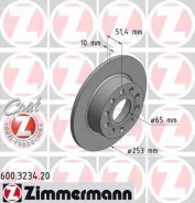 ���� ��������� ����. 253x10/51-5x112 Audi A3, Skoda Octavia, VW Golf 1.4-2.0i/TDi 03 OTTO Zimmermann 600323420 600323420 ����
