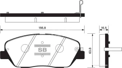 ������� �������� �. Kia Mohave 3.8 V6/4.6 V8/3.0CRDi 07 SP1248SNS [581012JA00] ! Sangsin Brake SP1248 SP1248 ����