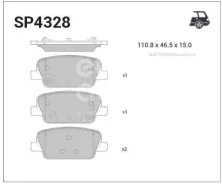 ������� ������ Hyundai Polisade 2019- SP4328 Sangsin Brake SP4328 SP4328 ����