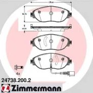 ������� �������� ! �����. 175x70x20 Seat Alhambra, VW Sharan 1.4/2.0TSi/2.0TDi 10 OTTO Zimmermann 247382002 247382002 ����
