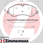 ������� �������� ! �����. 172x69x16 Ford Transit VIII all 14 OTTO Zimmermann 256021702 256021702 ����