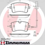 ������� �������� ! ����. 116x60x18 Audi A6/A7/A8 2.0TFSi-6.3/2.0TDi-4.2TDi 09 OTTO Zimmermann 252141752 252141752 ����