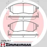 ������� �������� ! �����. 157x58x17 Nissan Murano 3.5 4WD 05 OTTO Zimmermann 236981701 236981701 ����