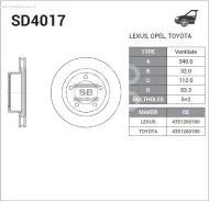 ���� ���������, �������� Sangsin Brake SD4017 SD4017 ����