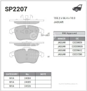 ������� �������� ��������! Citroen C5 1.8/2.0/1.6HDi/2.0HDi 08 SP2207 Sangsin Brake SP2207 SP2207 ����