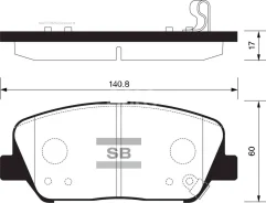 ������� ��������� Hyundai I30 12-/Genesis 08-/ KIA Optima 11- ���. SP1403 Sangsin Brake SP1403 SP1403 ����