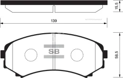 ������� ��������� ��������, �������� Sangsin Brake SP2075 SP2075 ����